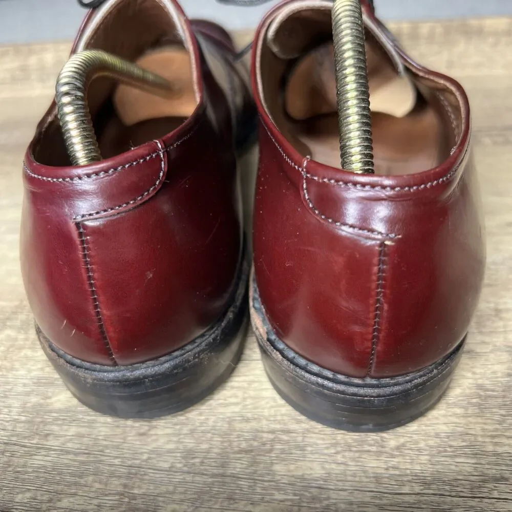 Allen Edmonds Park Avenue Burgundy Cap Toe Dress Oxford Leather Shoes Size 8.5 C